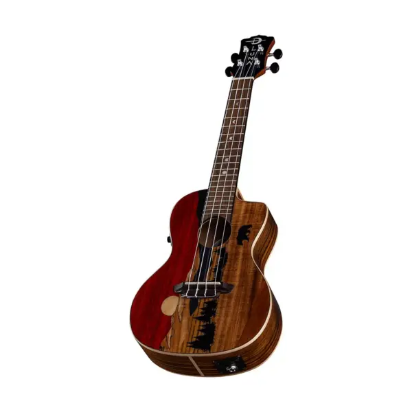 Luna Guitars Vista Bear Tropical Wood Concert Acoustic-Electric Ukulele Gloss Natural