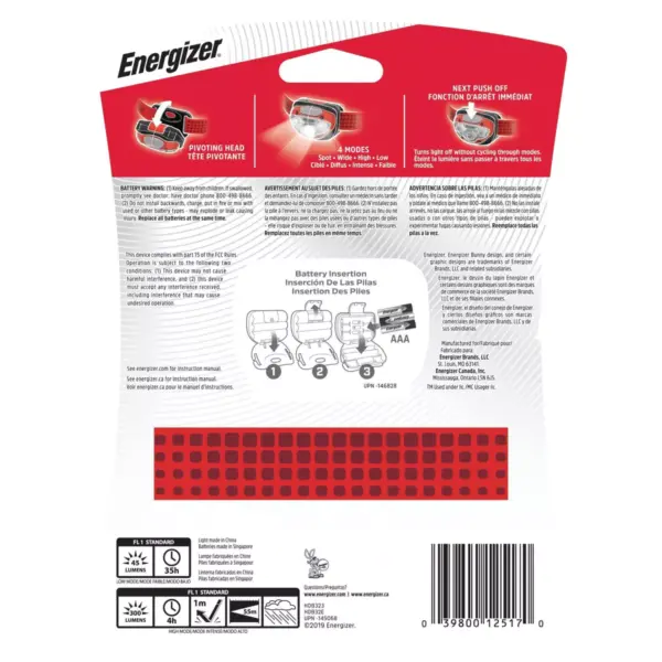 Energizer Vision LED HD Headlamps and Wearable Lights