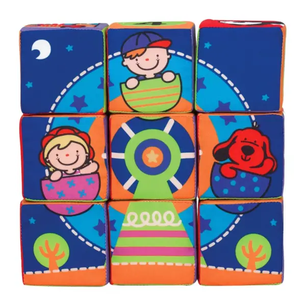 Melissa & Doug K's Kids Match and Build Soft Blocks Set