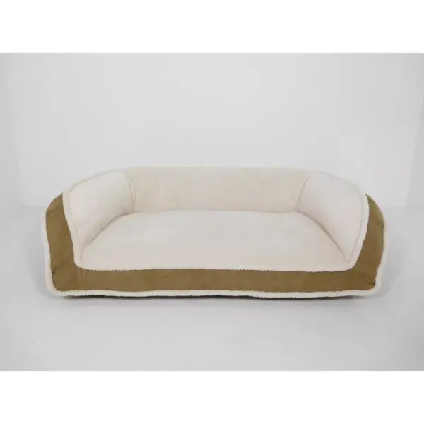 Arlee Home Fashions Deep Seated Lounger Sofa and Couch Style Driftwood Dog Bed - 40x25