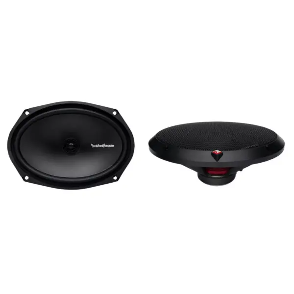 Rockford Fosgate R169X2 6x9 Inch 130 Watt 2 Way Car Coaxial Stereo Speaker Pair with Dome Tweeter and Integrated Tweeter Crossover (4 Pack)