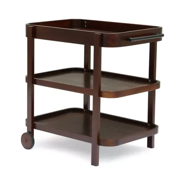 Selleck Wood Bar Cart Brown Mahogany - Christopher Knight Home