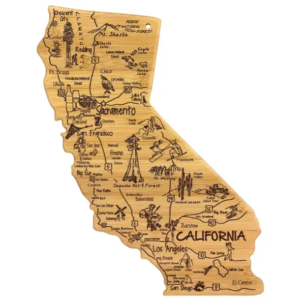 Totally Bamboo Destination California Cutting Board 14.25" x 11"