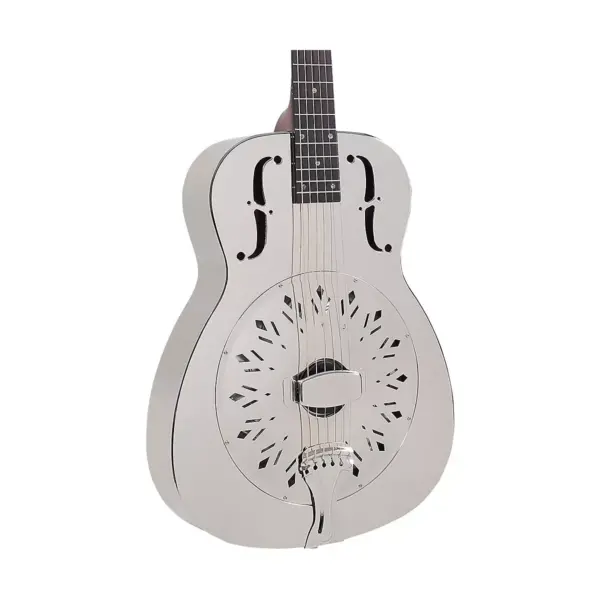 Recording King RM-998-D Metal Body Resonator, Style-0 Nickel-Plated