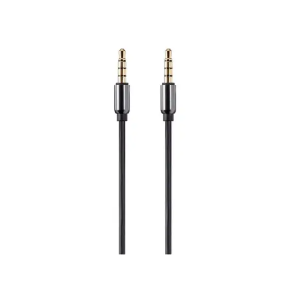 Monoprice Audio Cable - 10 Feet - Black | Auxiliary 3.5mm TRRS Audio & Microphone Cable - Slim, Durable, Gold plated for smartphone, mp3 player,