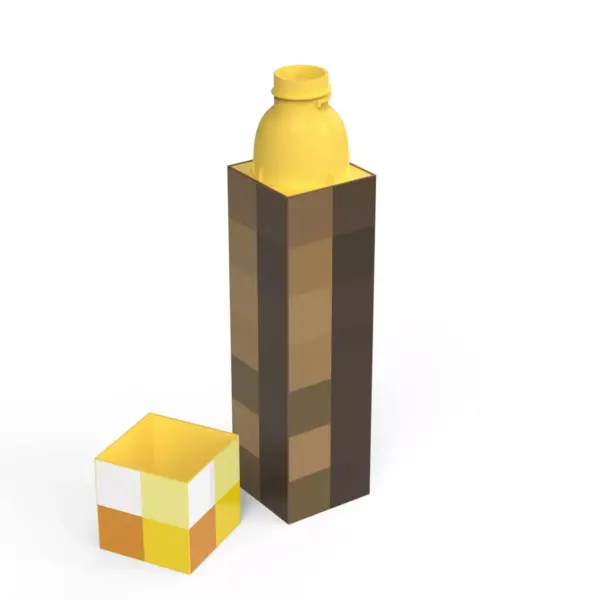 Minecraft 22oz Plastic Square Water Bottle - Zak Designs