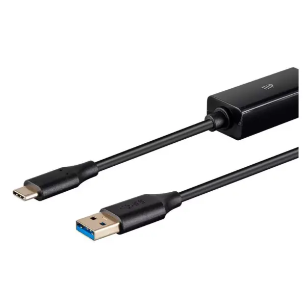 Monoprice USB Type-C to USB Type-A Data Link Cable - 6 Feet - Black | USB 3.0