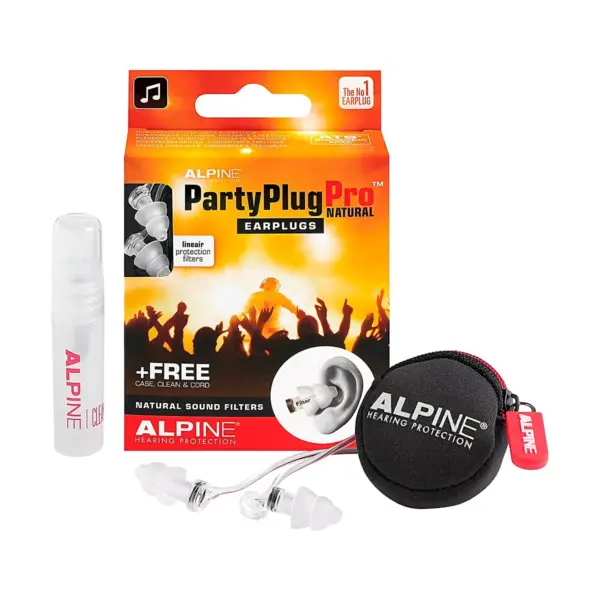 Alpine Hearing Protection PartyPlug Pro Natural Earplugs