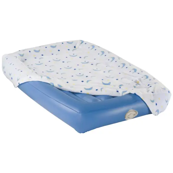 Coleman Kids' Air Mattress with Safety Bumpers with Electrical Pump - Blue