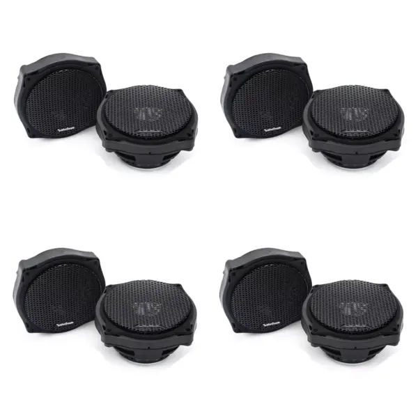 Rockford Fosgate TMS6SG Harley Davidson 6.5 inch Full Range Motorcycle Speakers (4 Pack)