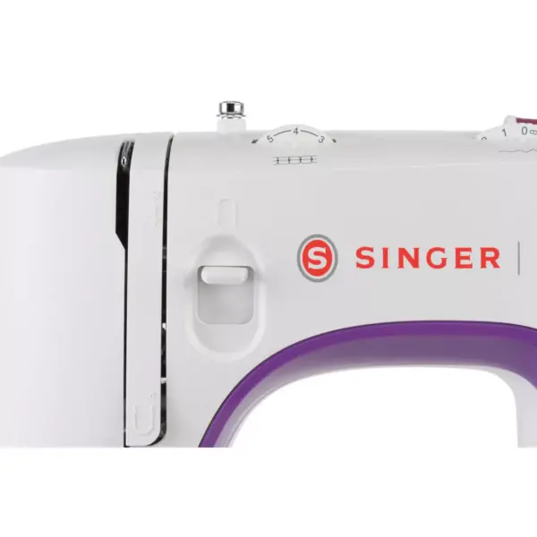 Singer M3500 Portable Sewing Machine with 110 Stitch Applications, Pack of Needles, Bobbins, Seam Ripper, Zipper Foot, and More Accessories, White