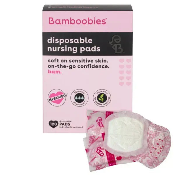 Bamboobies Disposable Nursing Pads - 120ct