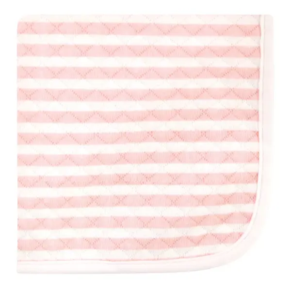 Hudson Baby Infant Girl Quilted Cotton Washcloths, Girl Forest, One Size