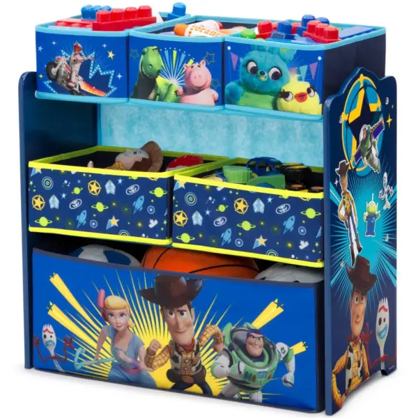 Disney Pixar Toy Story 4 Design and Store 6 Bin Toy Organizer - Delta Children