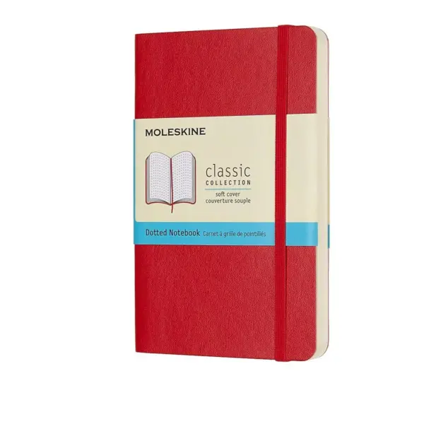 Moleskine Pocket, Dotted, Scarlet Red, Soft 854627