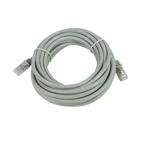 Monoprice Cat6 Ethernet Patch Cable - 20 Feet - Gray - | Network Internet Cord - RJ45, Stranded, 550Mhz, UTP, Pure Bare Copper Wire, 24AWG - Flexboot