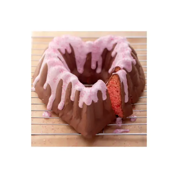 Nordic Ware Cast-Aluminum Elegant Heart Bundt Pan