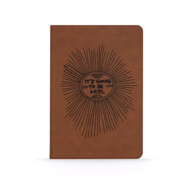 Hard Cover Casebound Leather Journal It's Going to be Okay - Denik