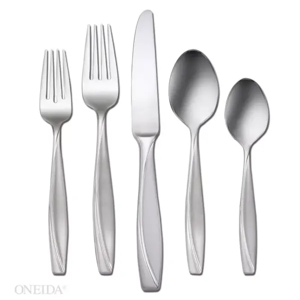 45pc Stainless Steel Cleo Everyday Silverware Set - Oneida