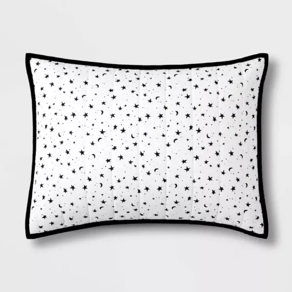 Star Cotton Sham Black - Pillowfort™