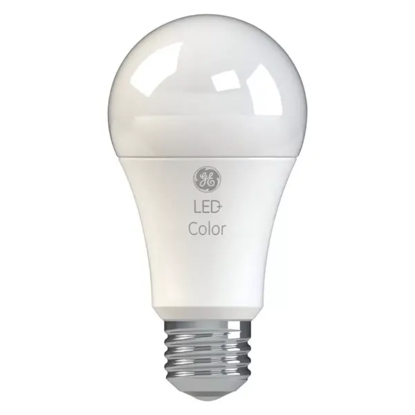 General Electric 60W A19 With Remote Color Changing LED Light Bulb Clear