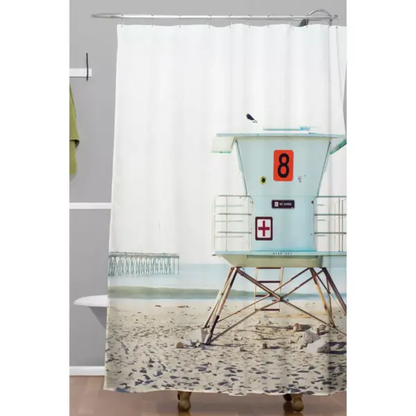 Bree Madden Ventura Beach Shower Curtain Blue - Deny Designs