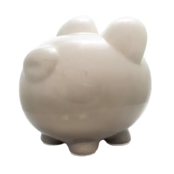 Bank 7.75" Gray Ombre Piggy Bank Money Save Baby  -  Decorative Banks