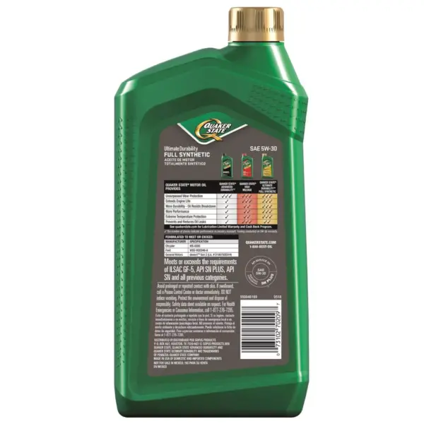 Quaker State 5W30 Synthetic Engine Oil