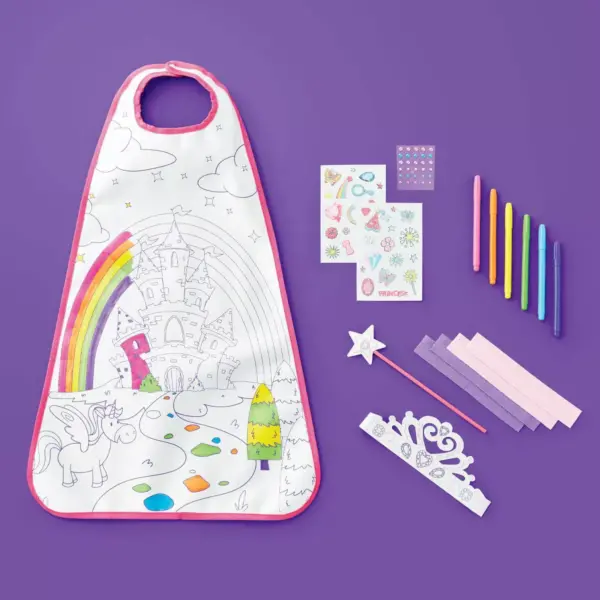 Color-Your-Own Princess Cape & Accessories Kit - Mondo Llama™