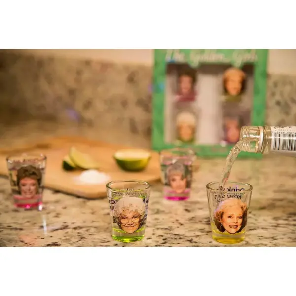 Just Funky The Golden Girls Shot Glasses Set of 4