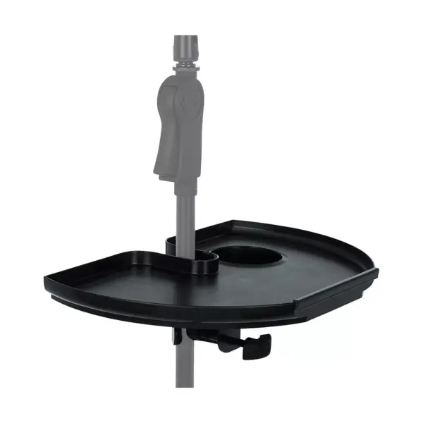 Gator GFW-MICACCTRAY Frameworks Extra Large Microphone Stand Accessory Tray with Drink Holder and Guitar Pick Tab