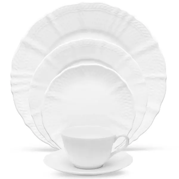 Noritake Cher Blanc 5-Piece Round Place Setting