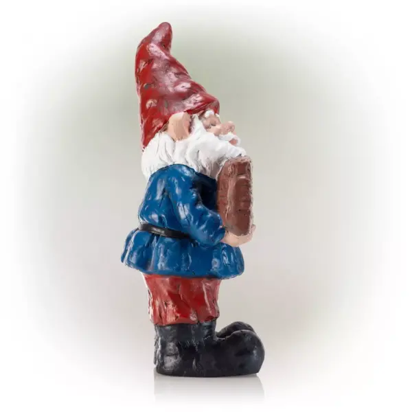 Alpine 22" Welcome Sign Magnesium Oxide Gnome Statue