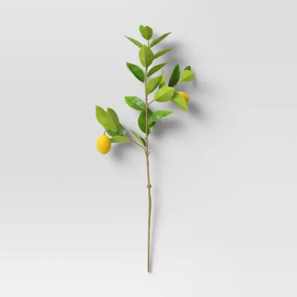 28" Artificial Lemon Stem - Threshold™