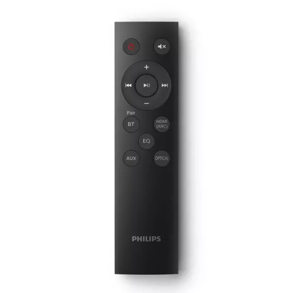 Philips 2.1 Soundbar Speaker Wireless Subwoofer, Remote Control, Bluetooth Streaming and HDMI ARC, Black (TAB5305/37)