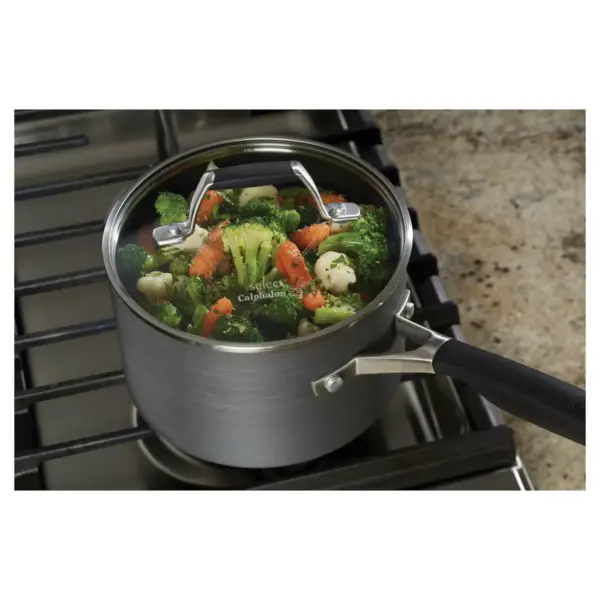 Select by Calphalon 2.5qt Hard-Anodized Non-Stick Saucepan with Cover