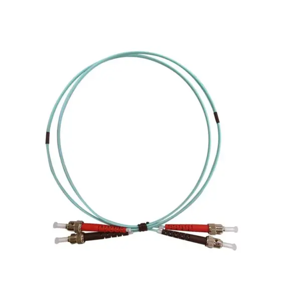 Monoprice OM4 Fiber Optic Cable - 1 Meter, ST/UPC-ST/UPC, Multi Mode, Duplex, 50/125 micrometer Type, 2.0mm, OFNR