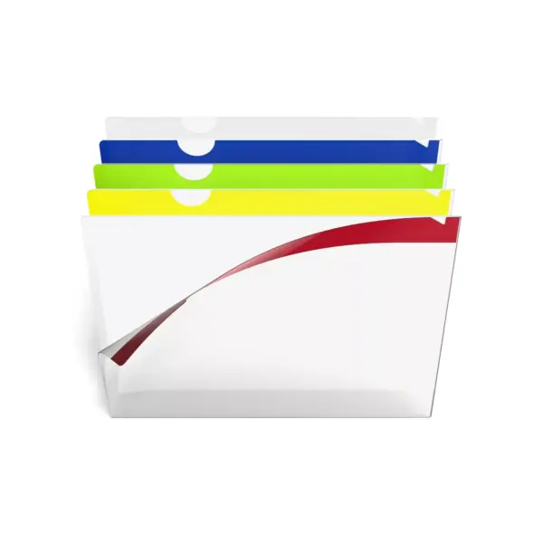 MyOfficeInnovations Poly Index Folders Letter Assorted 10/Pack 492035