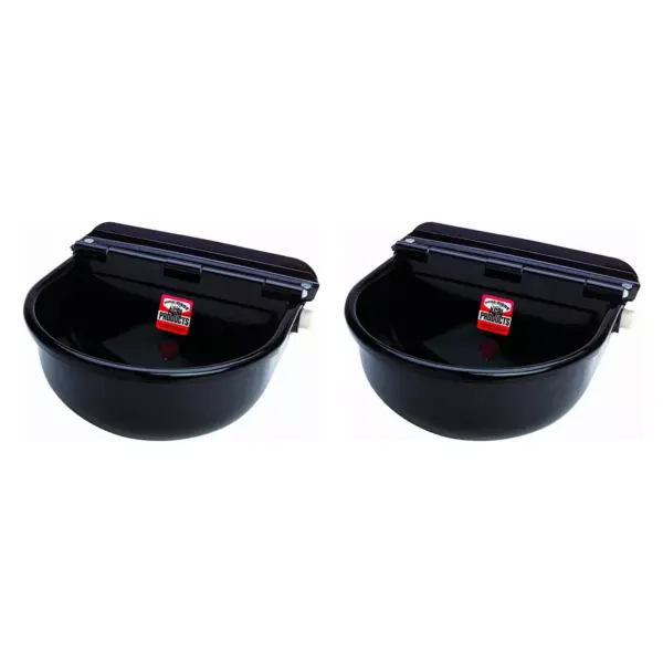 Little Giant 88ESW Steel All Purpose Automatic Stock Waterer, Black (2 Pack)