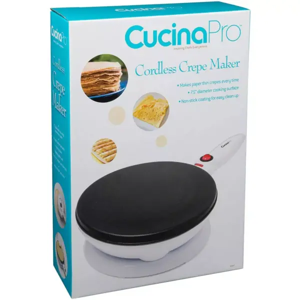 CucinaPro Electric Non-stick Cordless Crepe Maker