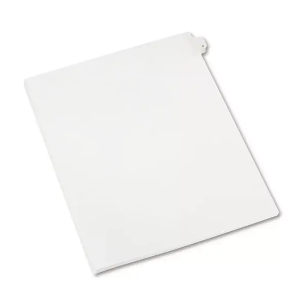 Avery Allstate-Style Legal Exhibit Side Tab Divider Title: 2 Letter White 25/Pack 82200