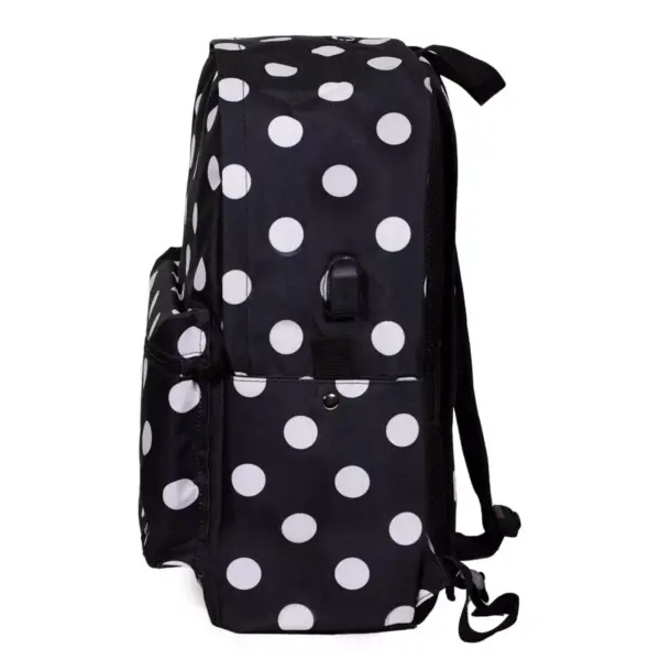 Rockland 17'' Classic Laptop Backpack - Black Dot