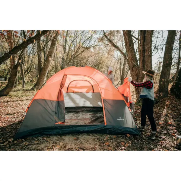 Stansport Everest 6 Person Dome Tent Orange/Gray