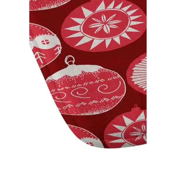 Gabriela Fuente Noel Memory Foam Bath Mat Red - Deny Designs