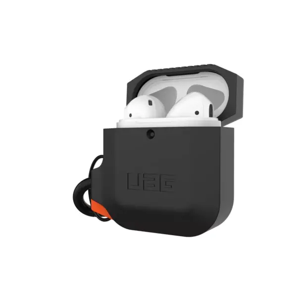 Urban Armor Gear (UAG) Apple Airpods (1st/2nd Gen) Silicone Case - Black/Orange