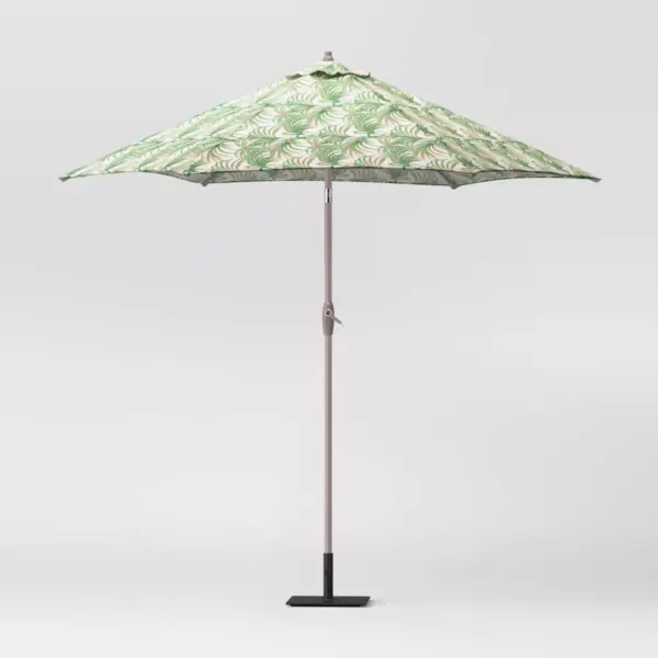 9' Round Patio Umbrella DuraSeason Fabric™ Island Palm - Threshold™