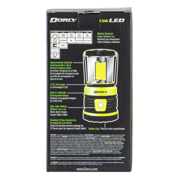 Dorcy 1800 Lumens LED Lantern with Power Bank