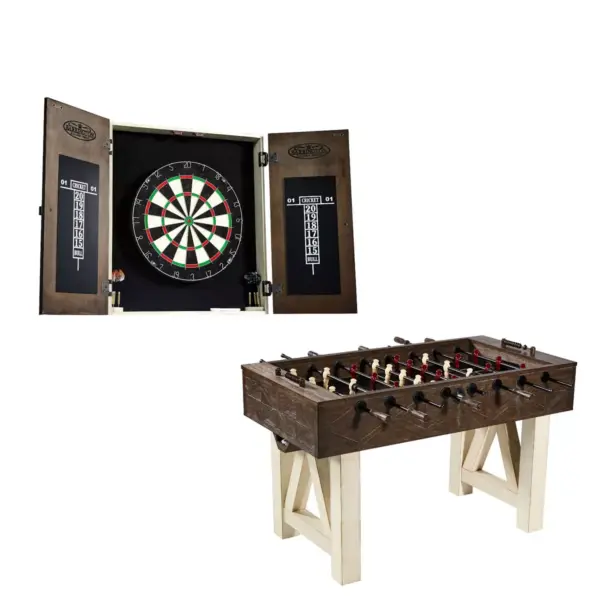 Barrington Bellevue Collection Premium Bristle Dartboard and Cabinet Set