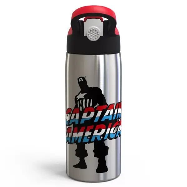 Marvel Captain America 19oz Stainless Steel Water Bottle Red/Blue - Zak Designs