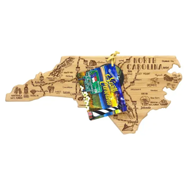 Totally Bamboo Destination North Carolina Serving and Cutting Board